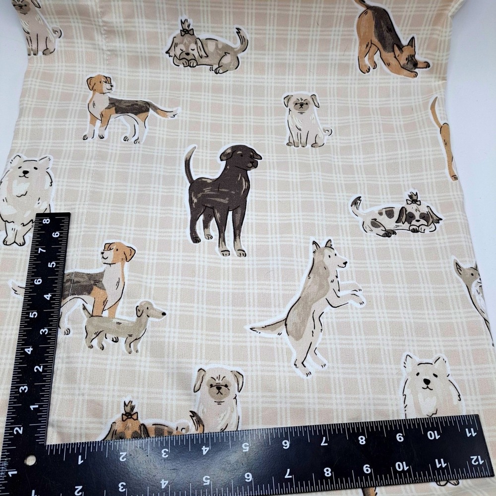 Cuddl Duds Sheet Set Full Size Cozy Dog Paw Plaid Tan Beige‎ Bedding 84x99